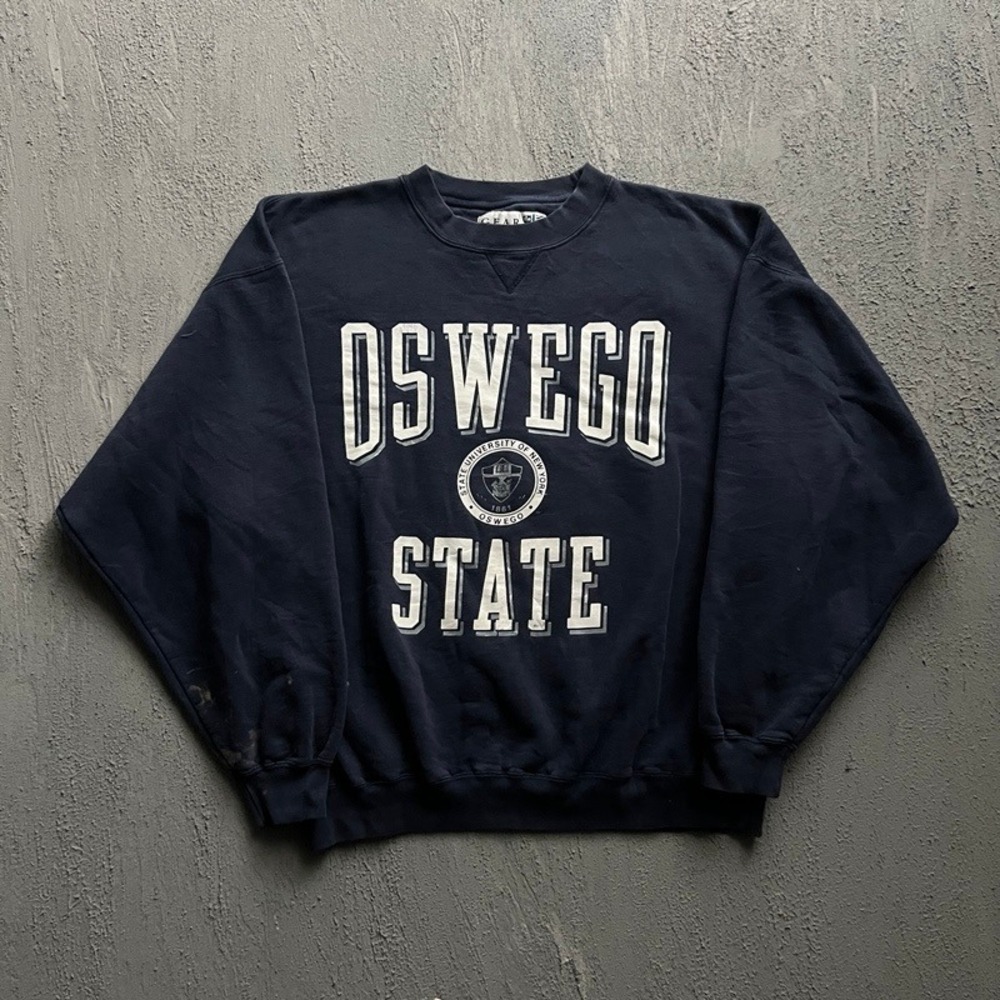 Vintage Oswego State University‎ Sweatshirt XL Blue 1990s